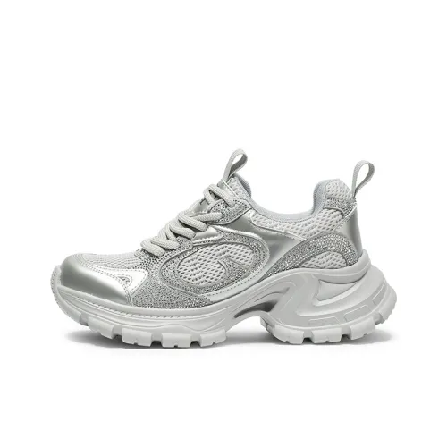 Coup de Foudre Амортизация Длина корпуса Увеличение Низкий Топ Толстая подошва Кроссовки Женские