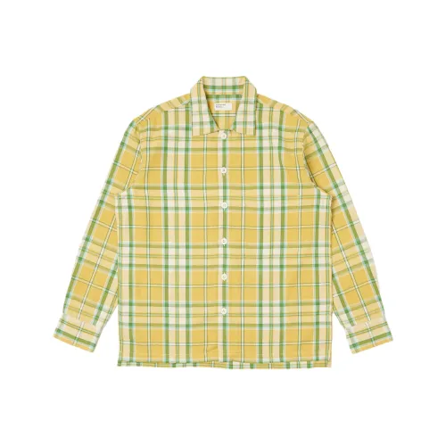Universal Works Выцветший Check Fatigue Рубашка Унисекс