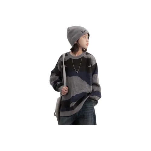 QIAONITONG Камуфляж Школьный возраст Свитера