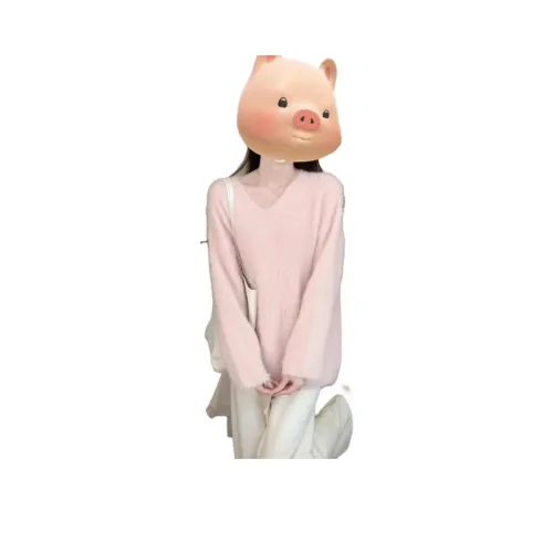 OURUOKE Ткань в рубчик Розовый Пэчворк Женский Трикотаж