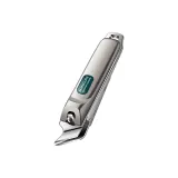 Средний с зазубренными краями, противоскользящий [легче нести] Будущее Серебряный