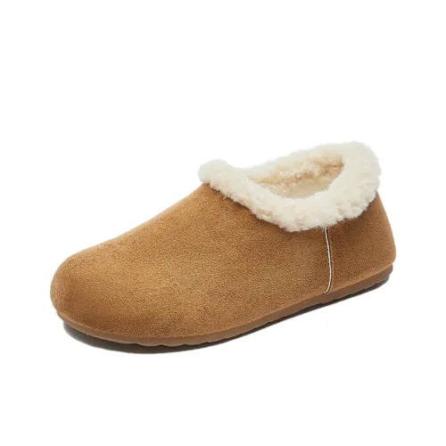 Lin's Travels С флисовой подкладкой Обувь Birkenstock Теплоизоляционный Устойчивый к истиранию Низкий Топ Утепленная обувь Женская