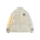 Белый хлопковый пуховик