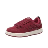 Бургундская обувь без подкладки