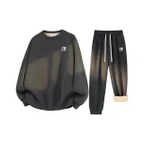 Темно-серый (Tn Tang Лев Mark Логотип на груди) + Темно-серый (Tn Tang Лев Mark Логотип на штанах)