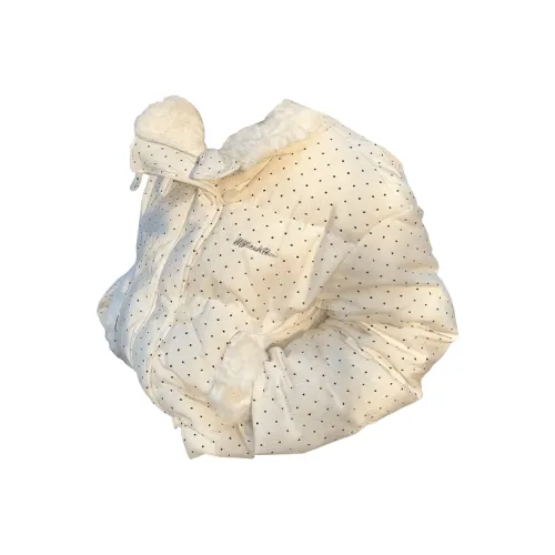 SAGP Polka Dot White Unisex Down Jackets (Пуховики)