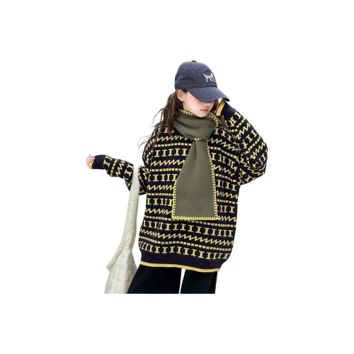 T.MOO Желтые Свитера для школьного возраста