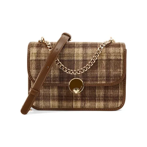 JACD Artificial Leather Fabric Shoulder Bag Women's Brown