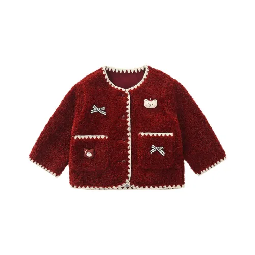 SHIBU Xiaomin Дом S87 Особенный Трикотажный Свитер Пальто Бордовый Детские Свитера