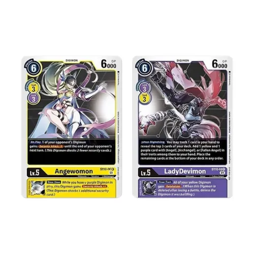 Карта Digimon от BANDAI Seraphimon Леди Девимон 2 шт