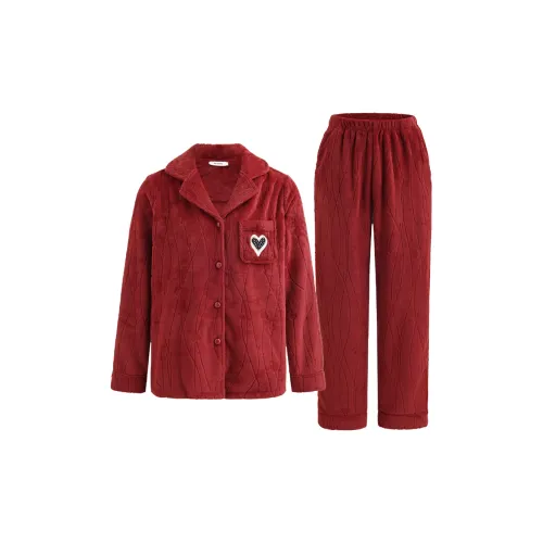 MY BODY Красный Женский Пижамный Комплект