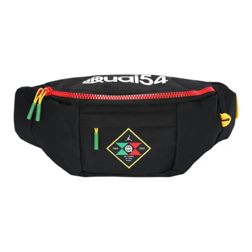 Джордан Полиэстер Сумка через плечо Бананка Обычный Унисекс Черный