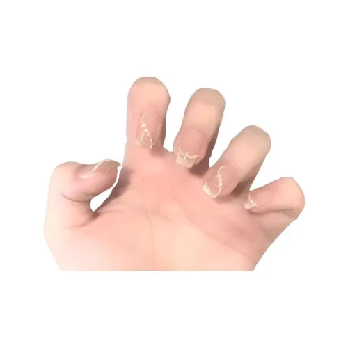 T Z Премиум Искрящийся Нитка бусин False Nail Укороченный Квадрат Телесный Градиентный Стиль Instagram