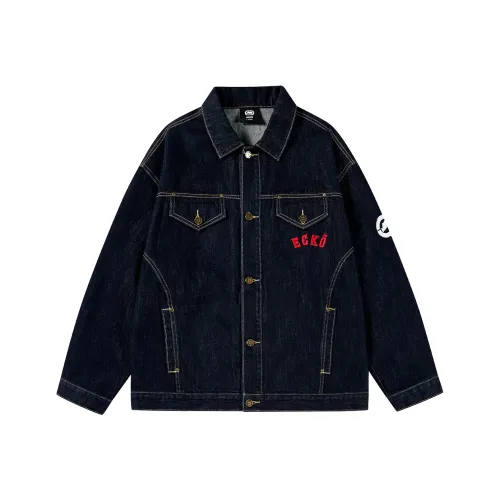 ECKO Denim Jacket Unisex Denim Blue ECKO Деним Куртка Унисекс Джинсовый Синий