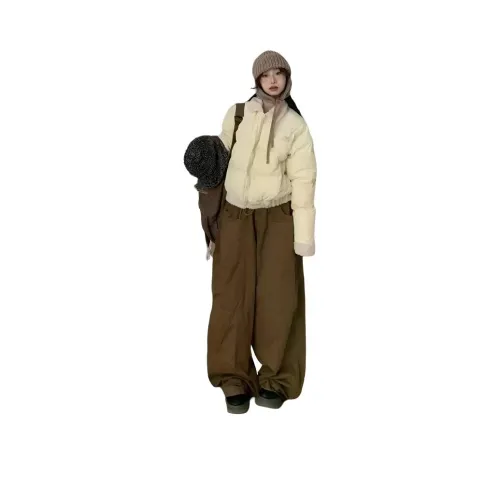 DEDY Желтый Женские пуховики