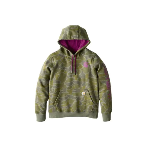 Carhartt 107267 Fw25 Женские Relaxed Fit MIDWEIGHT Логотип Рукав Graphic Printed Свитшот Женские