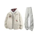 Экрю + Светло-серые штаны