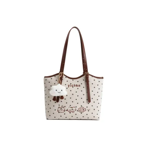 DIFFERENT FACES ПУ (полиуретан) Сумка Сумка через плечо Стандартная Женская Коричневый Белый