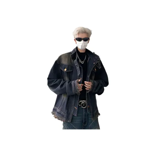 GONGFUSHE Модные Куртки и Пальто Унисекс Синий Товар