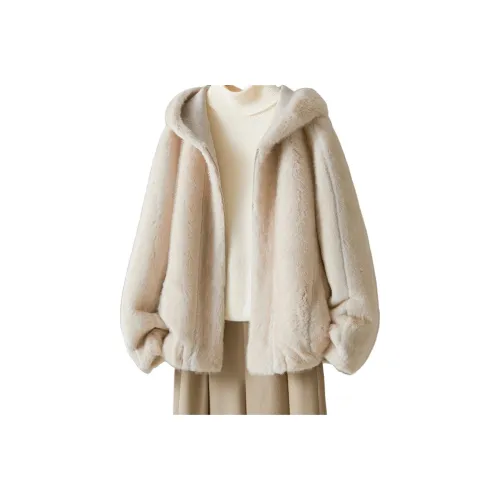 IHIMI Бежевый Женские Бархатные Куртки