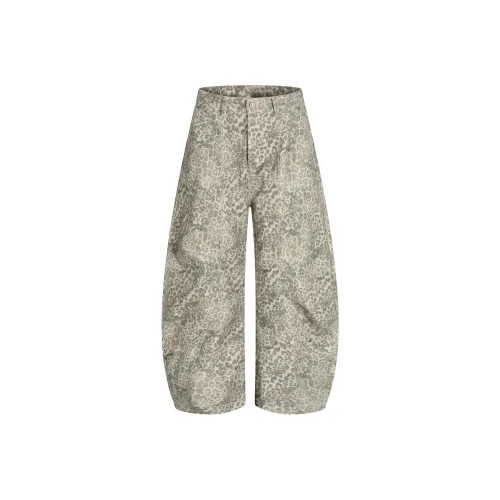 SFNT Леопардовый принт Унисекс Повседневные брюки