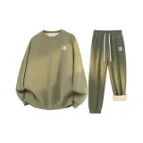 Серый Горох Зеленый (Tn Tang Shi Mark Логотип на груди) + Серый Зеленый (Tn Tang Shi Mark Логотип на штанах)