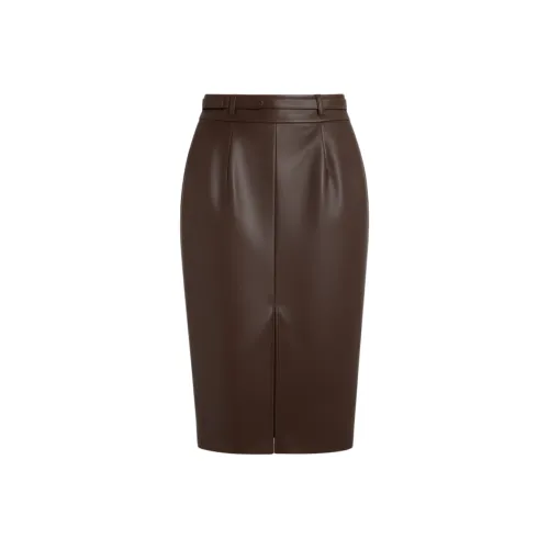 AURORA DIARY Кожа Длинная Юбка Женская