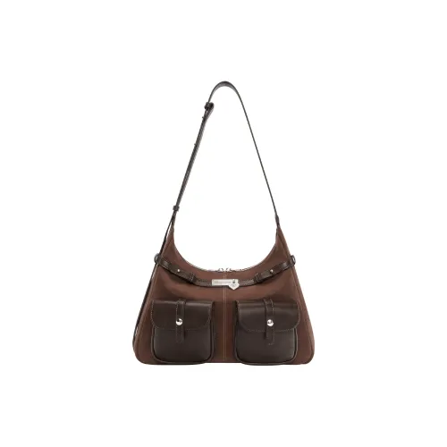 ONE TIME Сумка через плечо из синтетической кожи стандартная женская цвет какао-коричневый