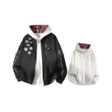 Чёрный+Белый Серый Свитшот