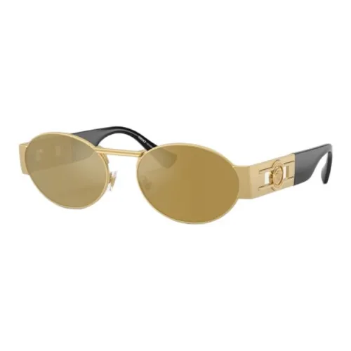 VERSACE Металл OVAL SUNGLASSES Мужской Золотой