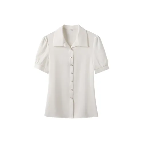 YIAIFUJU Белые Женские Рубашки