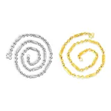 Ожерелье с круглыми бусинами, резанное на токарном станке, шестигранное (1 пара)