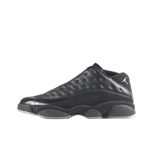 Jordan Air Jordan 13 Low Топ Винтажные Баскетбольные Кроссовки Мужские Черные
