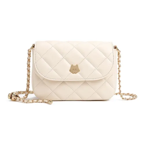 Jade En Plus ПУ (полиуретан) Сумка через плечо Стандартная Женская Кремово-белая