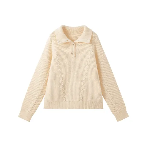 XIANGYING Цапельно-белый Женский Трикотаж