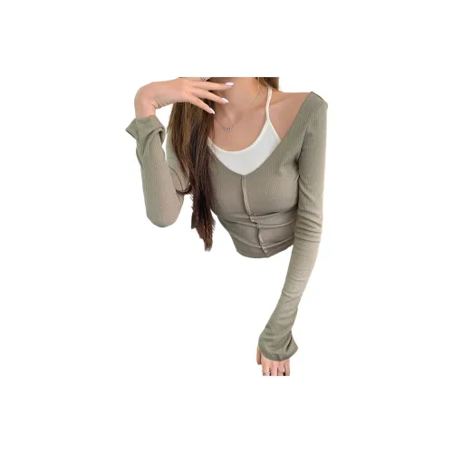 FLIM Зеленый Женские T-рубашки