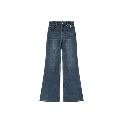 XIANGYING Джинсовый синий Женские Джинсы