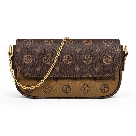 Younger Song Сумка через плечо из синтетической кожи женская кофейного цвета