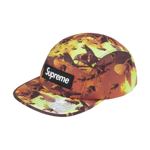 Supreme Полиэстер Кепки Унисекс Черный Темно-Коричневый