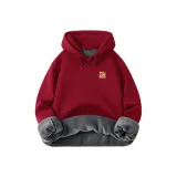 Бордовый (Счастливый Год - Круглый Логотип на груди)