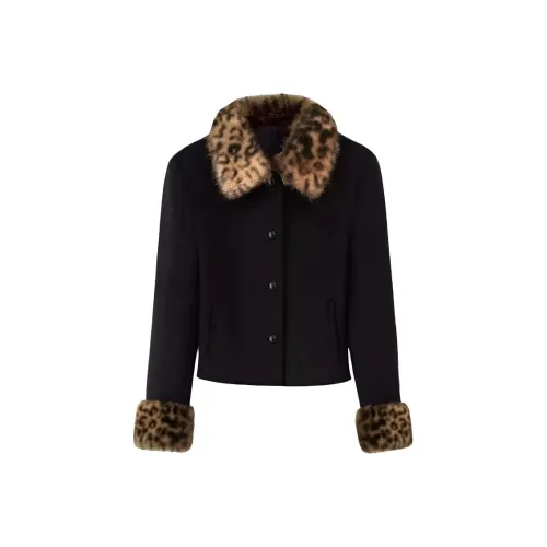 BVODE Черное Женское Короткое Пальто