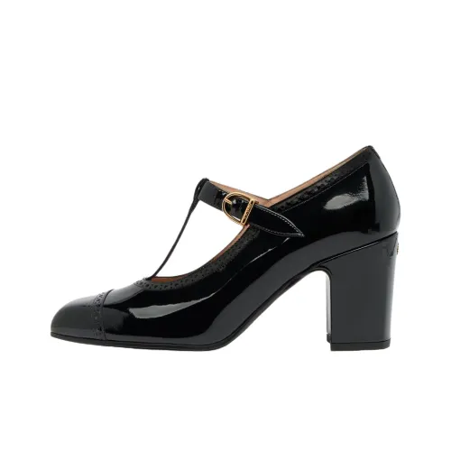 BALLY Eclayr Грубый каблук Туфли Мэри Джейн 7,5 см Женские Черные