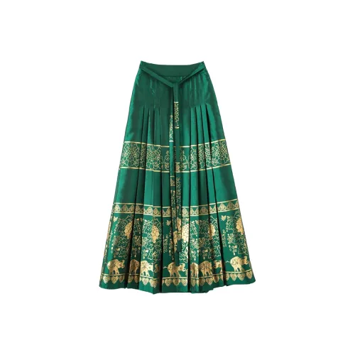 Late White Повседневный Длинный Юбка Женские