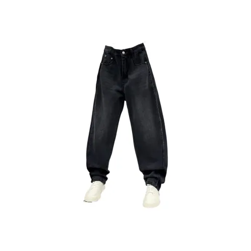 THINGYLAB Черный Серый Цвет Мужские Джинсы