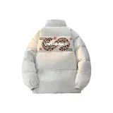 Белый, серый, фотиния, хлопковый пуховик