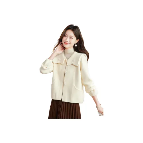 OURUOKE Женские Короткие Пальто