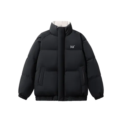 361° Супер-черный унисекс пуховики