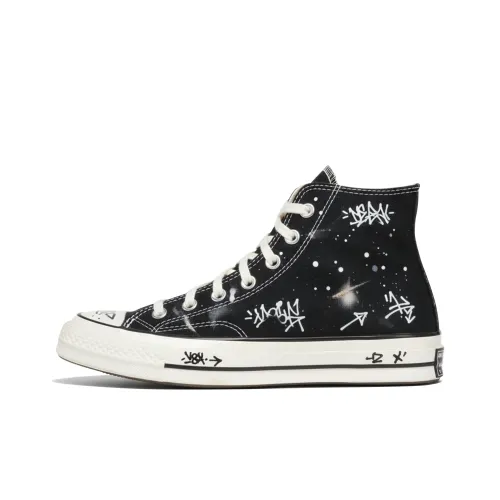 Converse Chuck 70 Традиционный китайский стиль С принтом 2 устойчивые к истиранию высокие топы кеды Унисекс Винтажный черный