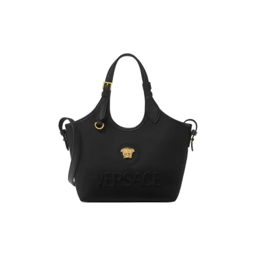 VERSACE La Medusa Хлопок Сумка Мини Женская Черный Золото