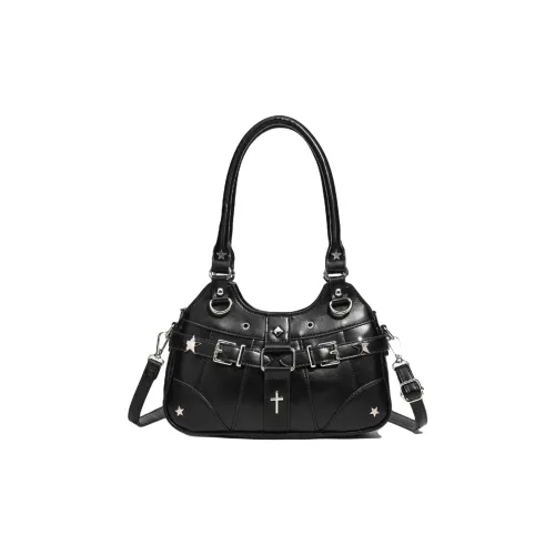 DCLOUD ПУ (полиуретан) Подмышечный Сумка на плечо Женская Черный Серебристый